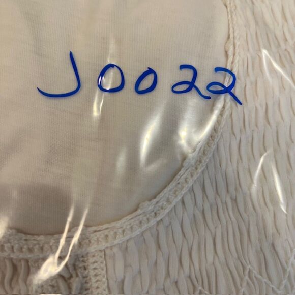 Peruvian Connection Nightgown Pima Cotton Ivory Hand Stitched Detail Medium - Picture 13 of 13